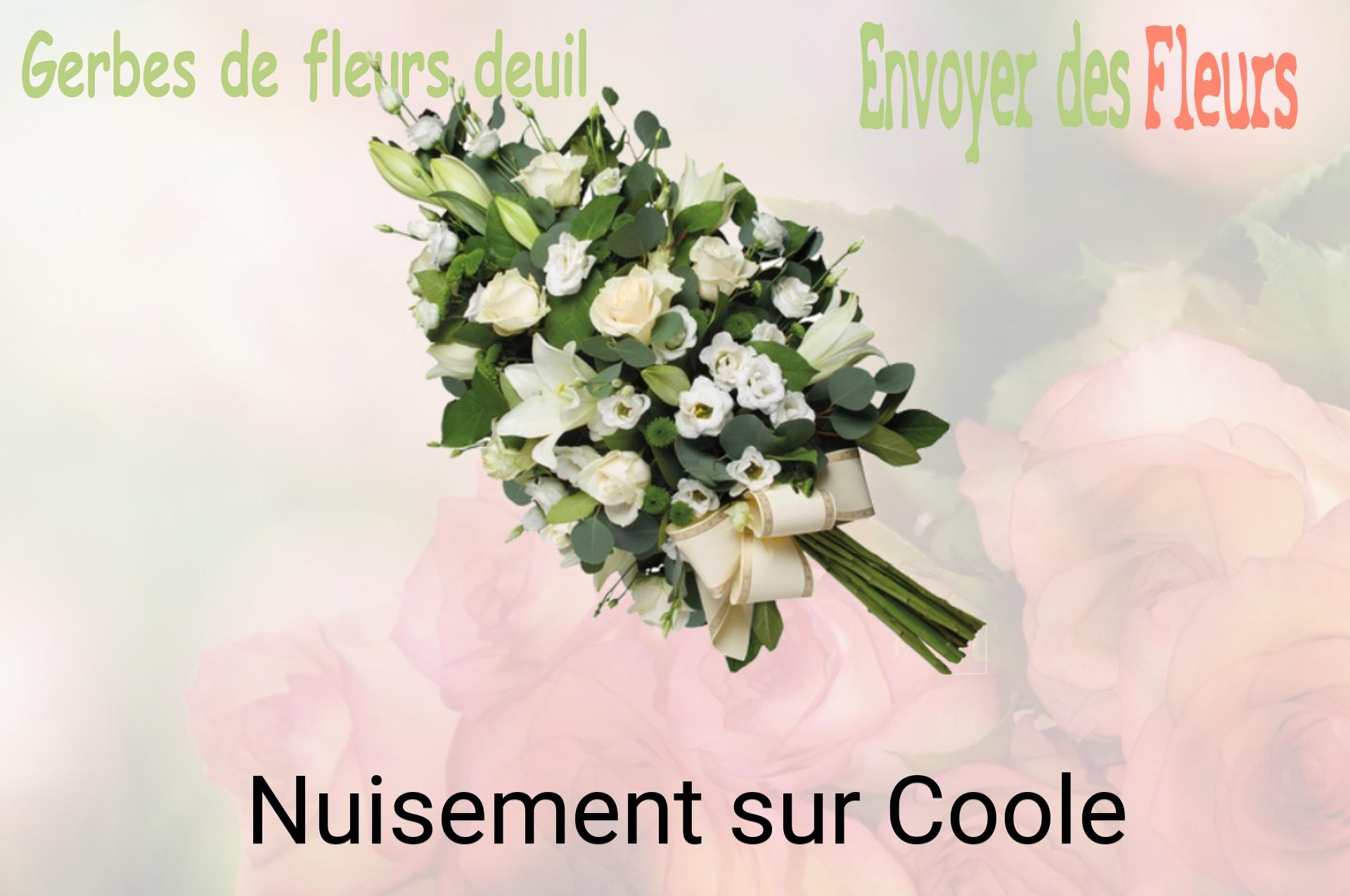 Gerbe de fleurs de deuil livrée à Nuisement-sur-Coole